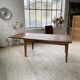 Table de ferme XIXème chêne 270cm avec allonges