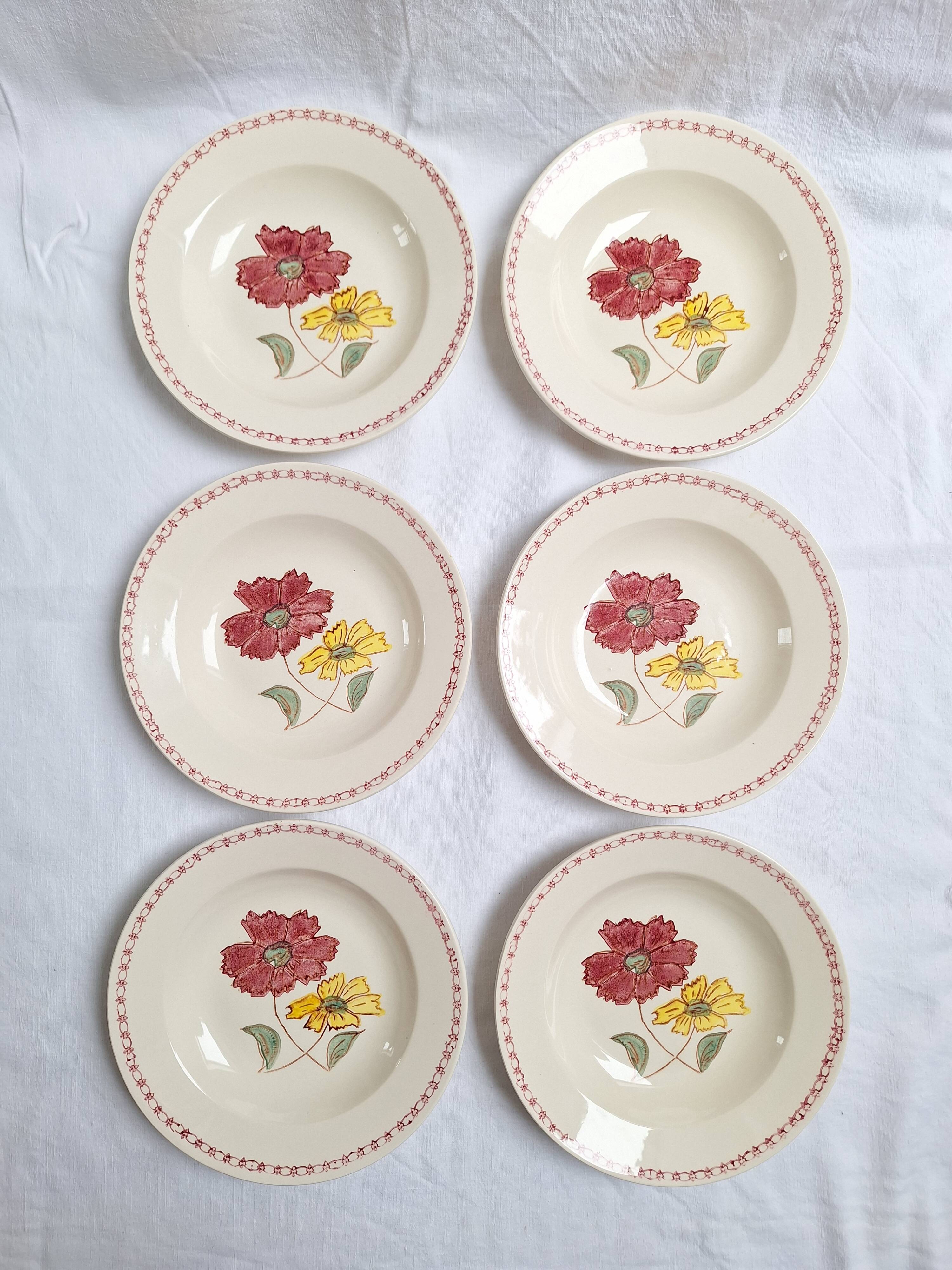Vintage ADP soup plates