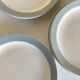 Set de 8 assiettes à dessert en faience de Salins 1960