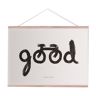 Affiche murale vélo Good noir et blanc 50cm*70cm