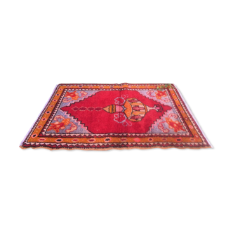 Old turkish oushak rug 118x74 cm vintage