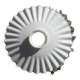 Pendant lampshade in white vintage serrated opaline