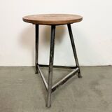 Black Industrial Workshop Stool, 1960s