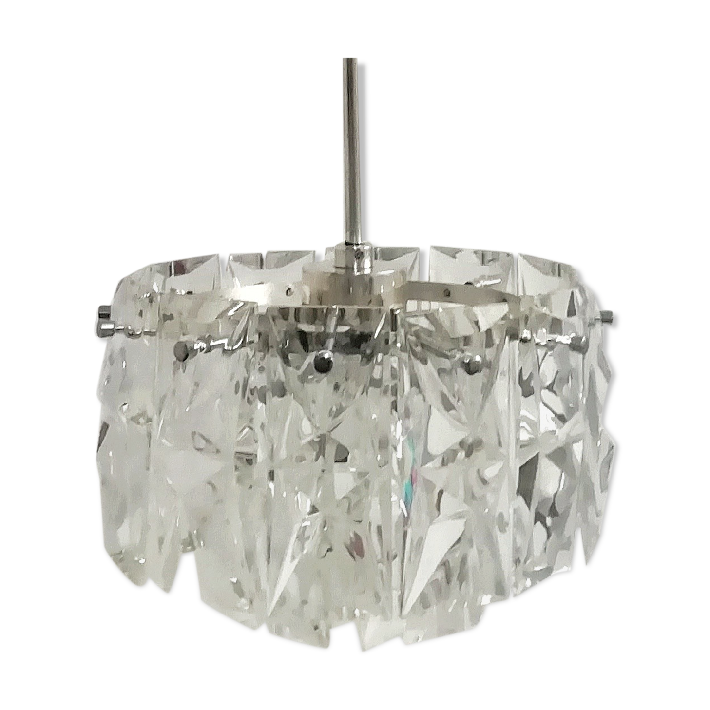 Kinkeldey glass ceiling lamp. 1970s