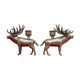 Pair of candle holders in the shape of a deer Mid Century Modern