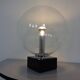 Large glass globe and marble table lamp from Erco, 1960s.