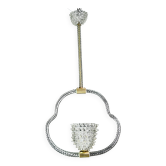 Extraordinary Clear Rostrato Murano Glass Chandelier by Barovier & Toso, 19