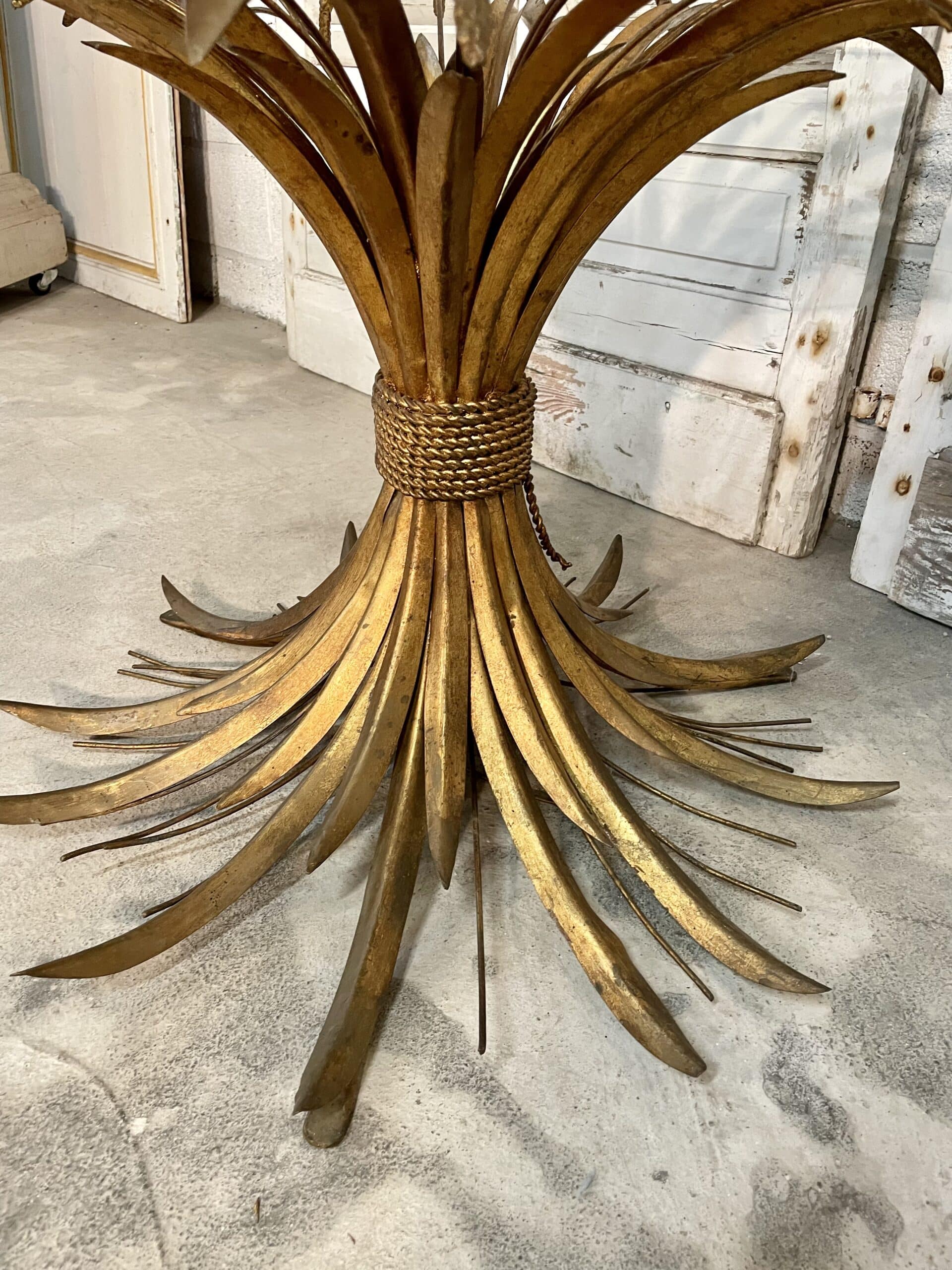 Coffee table sheaf of wheat "coco chanel" by robert goossens