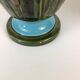 Pair of enamelled ceramic vases Barbotine Art Nouveau