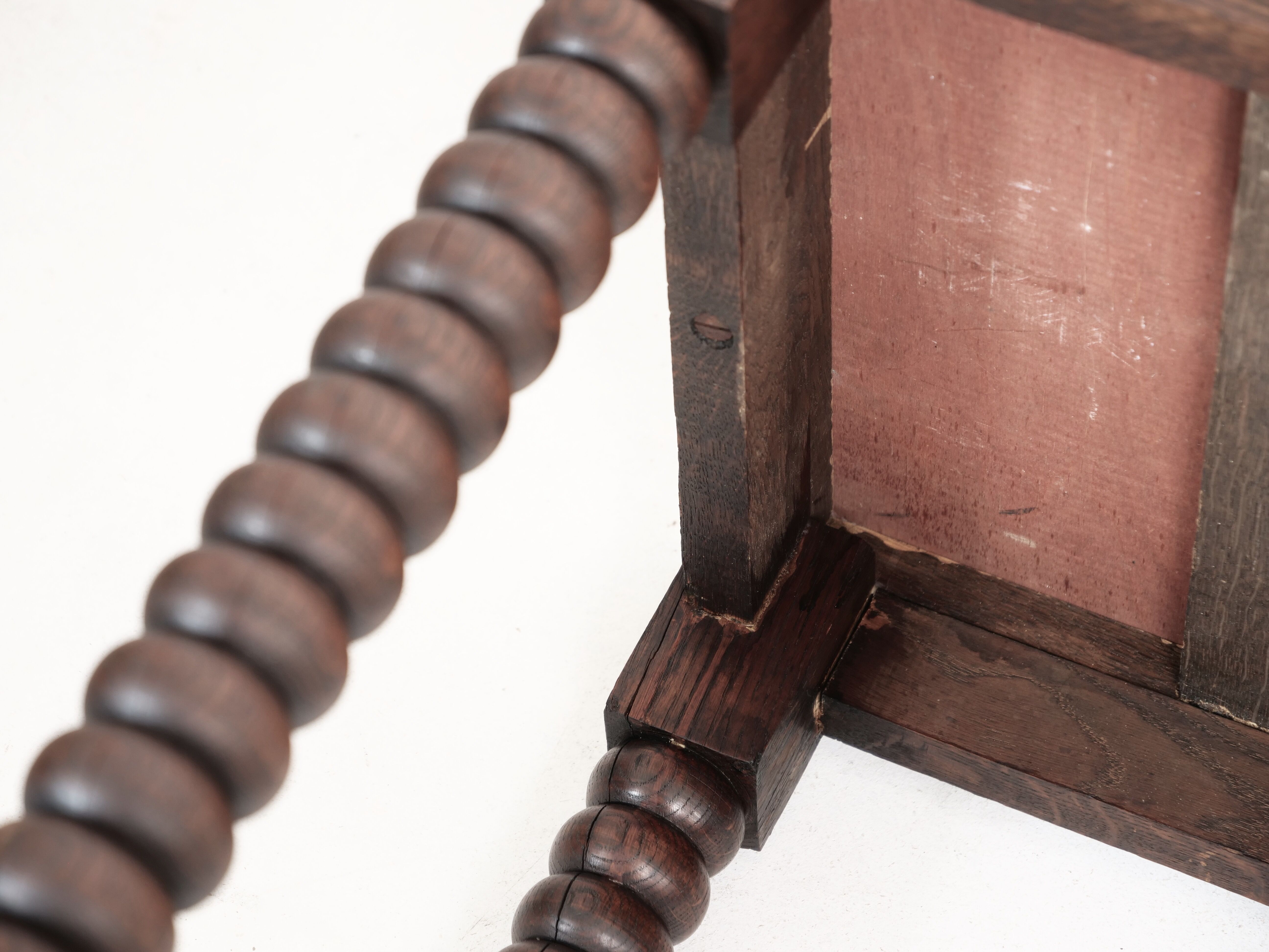Wooden table legs in coils