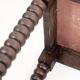 Wooden table legs in coils