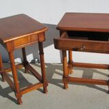 Pair of bedsides in cherry