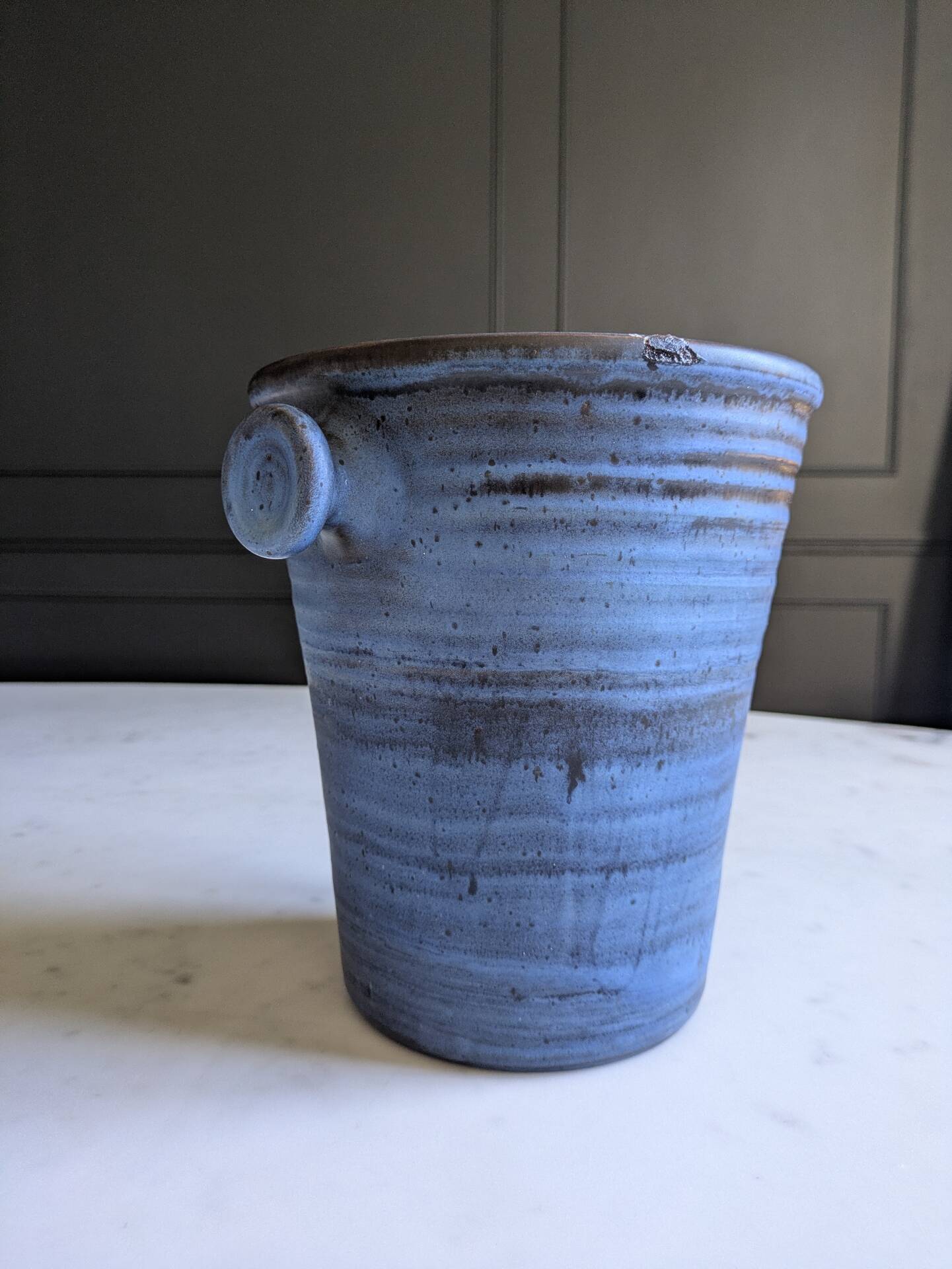 Champagne bucket/vintage cooler signed Ludovic Salins.