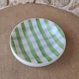 Antique checkered soup plates