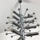 Modernist Chrome Sputnik Hanging Light, Cosack Lights 1970s, Germany