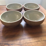 4 stoneware bowls