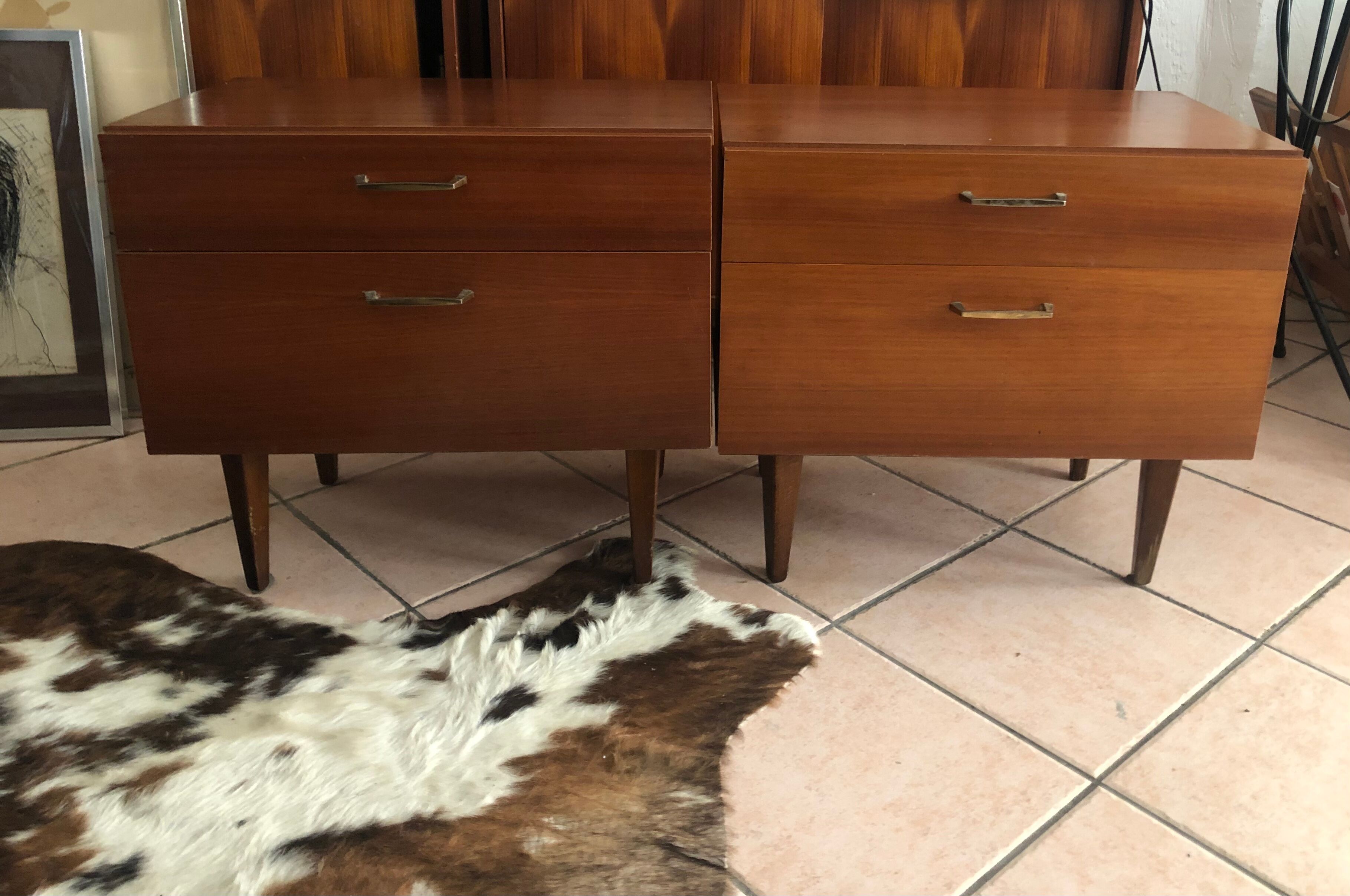 Bedside tables 60s vintage