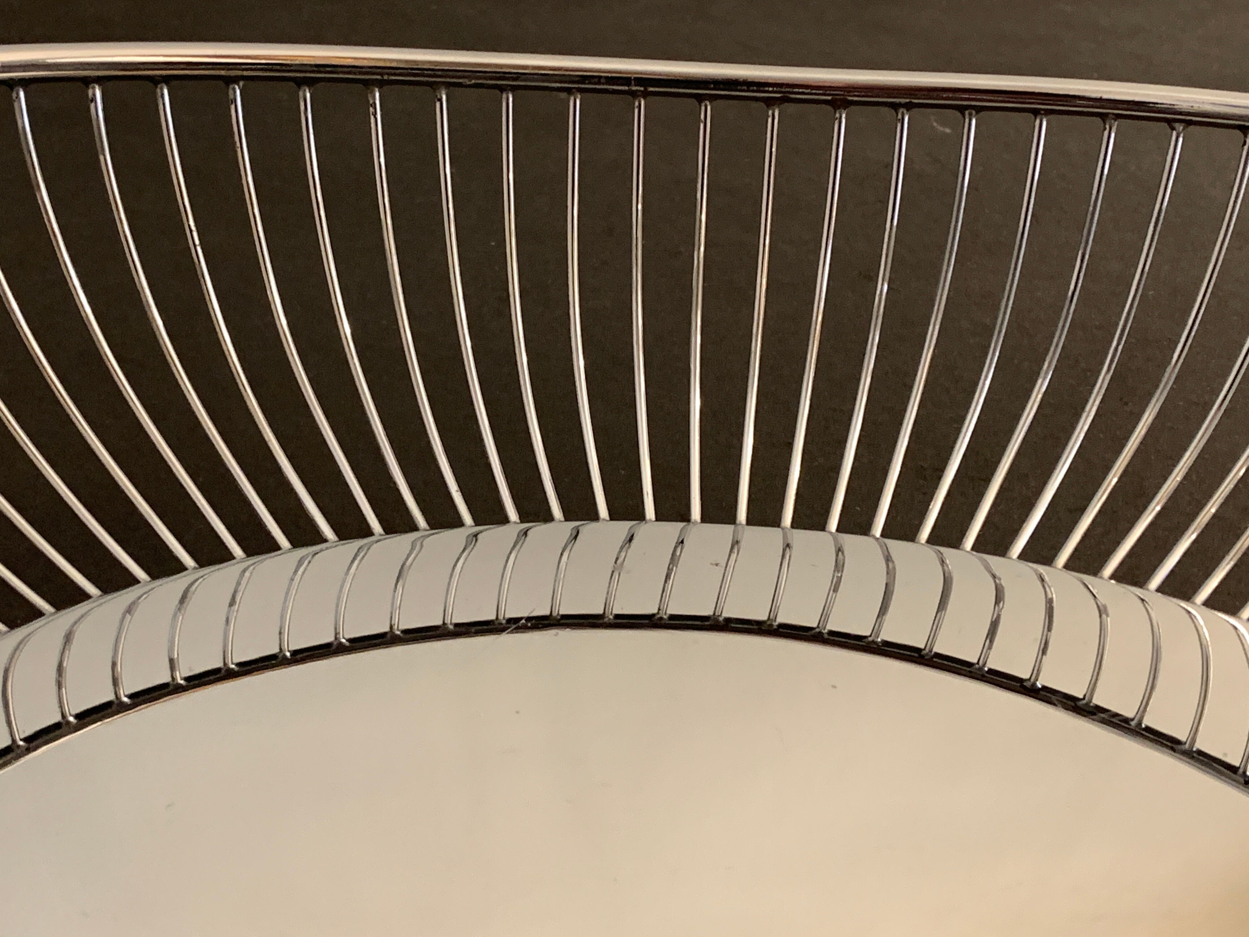 Stainless steel bread basket or fruit basket, Alfra Italy