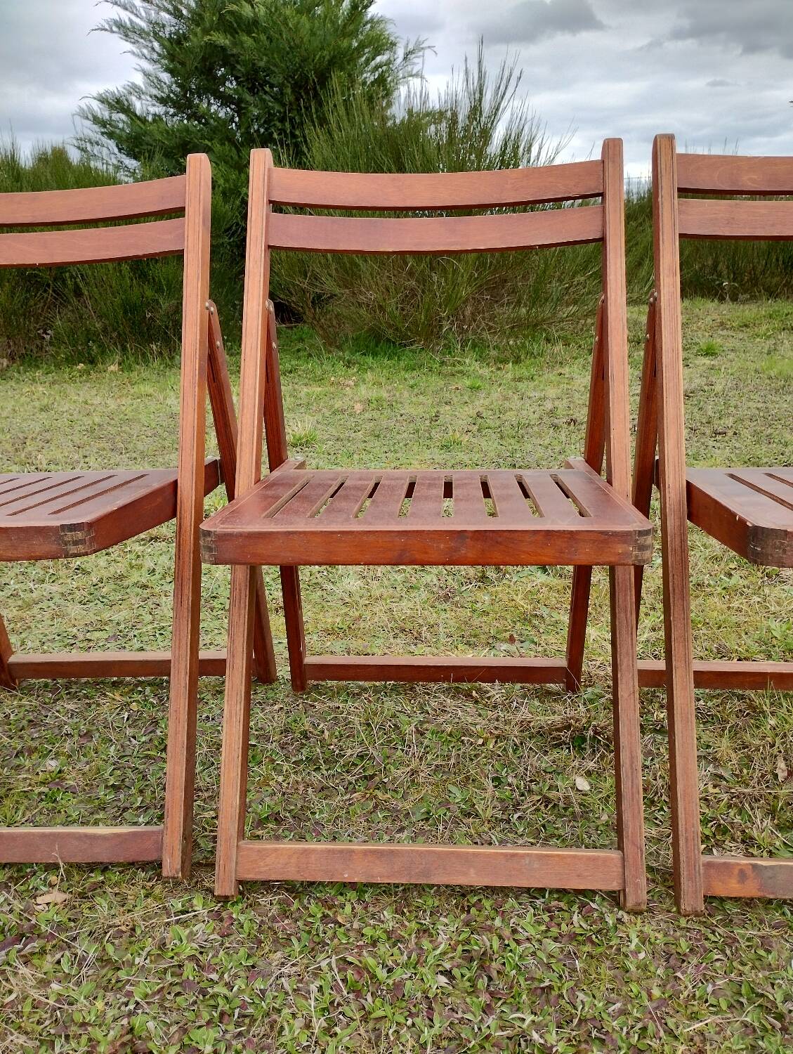 Vintage folding chairs