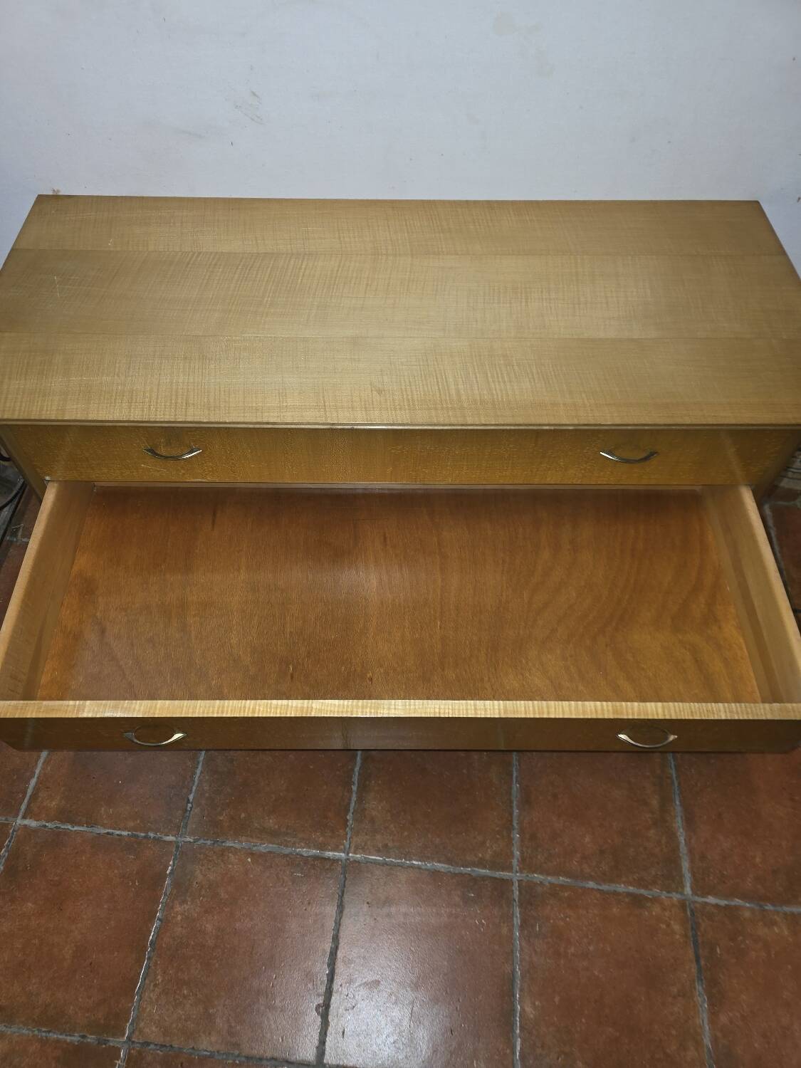 Vintage elm commode from the 1960s.