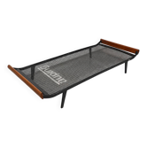 Daybed Auping Cleopatra by Dick Cordemeijer, black steel and teak, 1950s