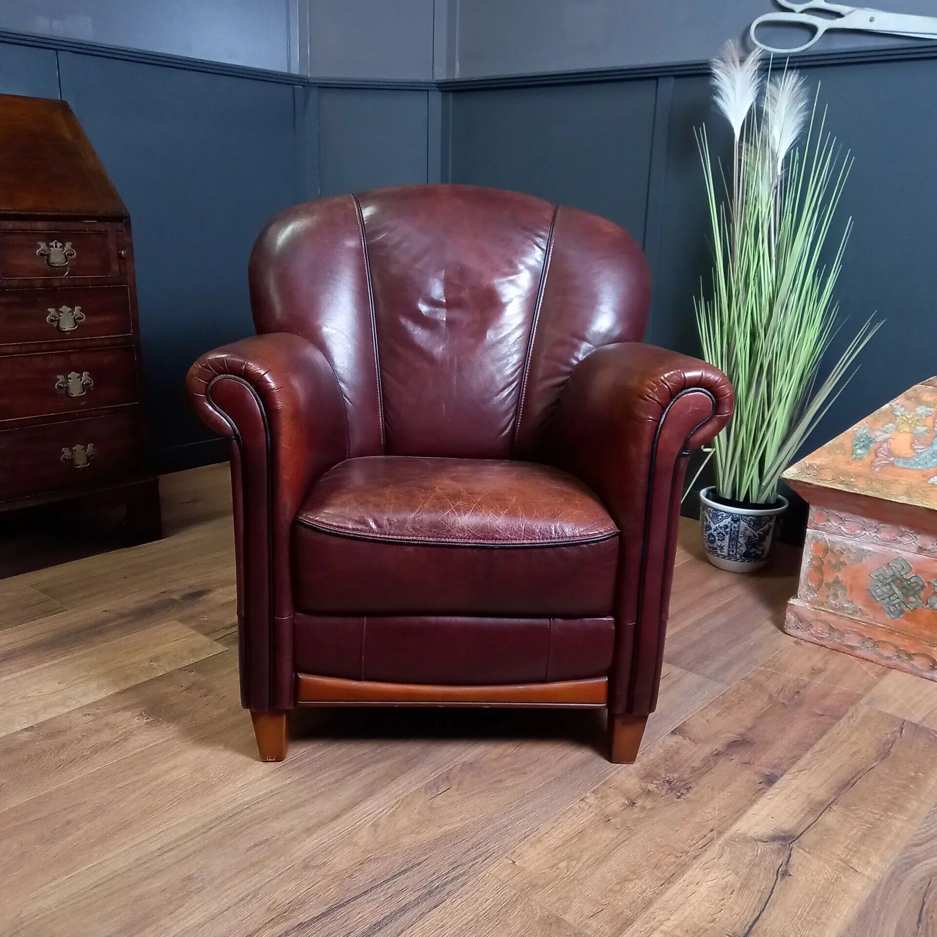 Fauteuil en cuir de mouton