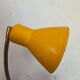 Table lamp années 60 in sheet metal yellow