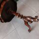 side table with marquetry
