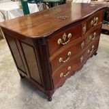 Louis XV curved chest of drawers