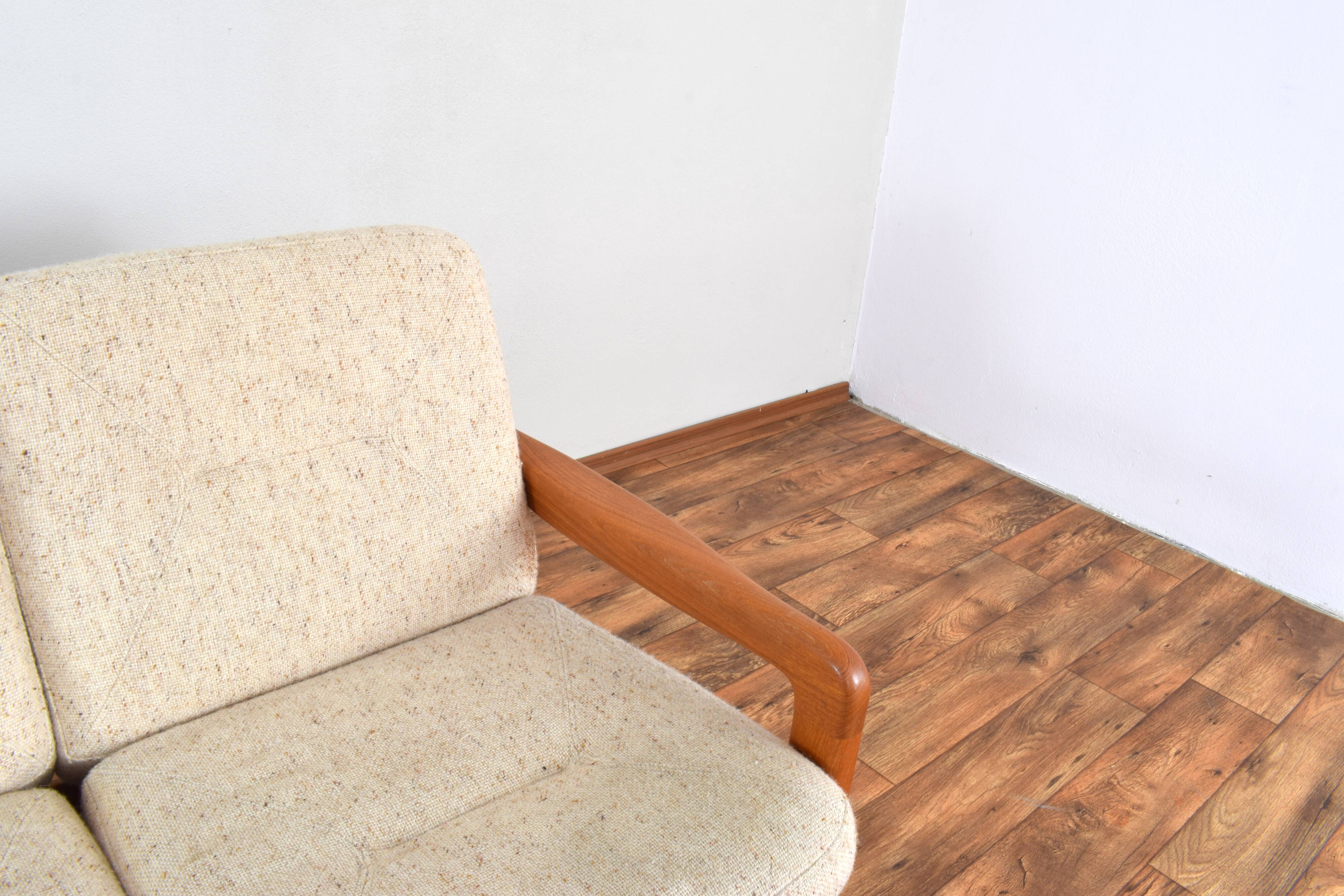 Mid-Century Danish Teak Sofa from Poul Jeppesen, 1970s.