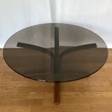 Round designer coffee table "Siesta", INGMAR RELLING for WESTNOFA, 1970s