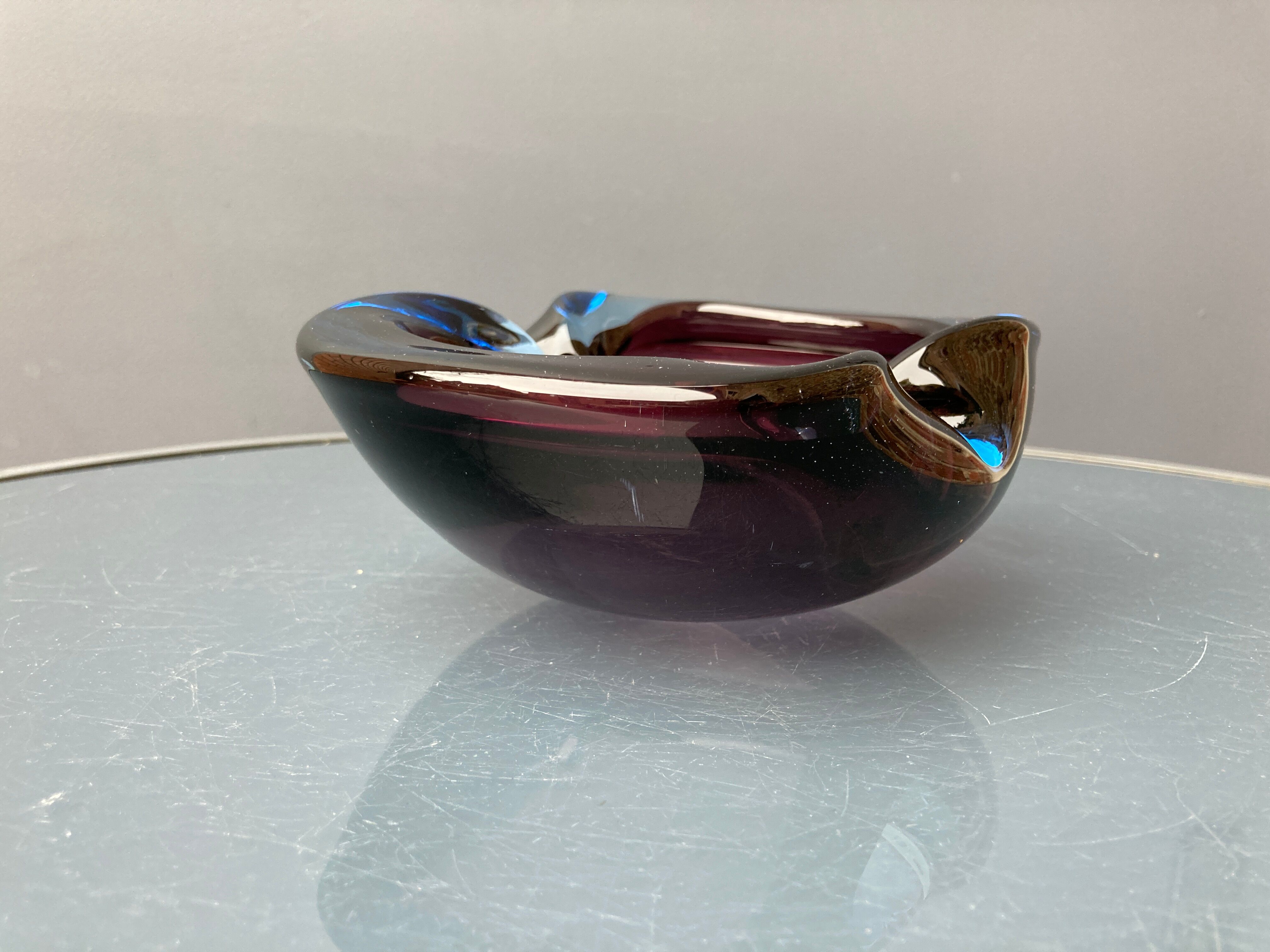 Murano crystal ashtray 1970