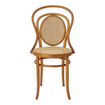 Chaise Fischel vintage rare   Années 1920-1940   Assise en bois courbé restaurée   Antique