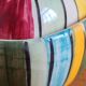 Vintage Ceramic Bonbonnière with Colourful Stripes - Jewellery Box