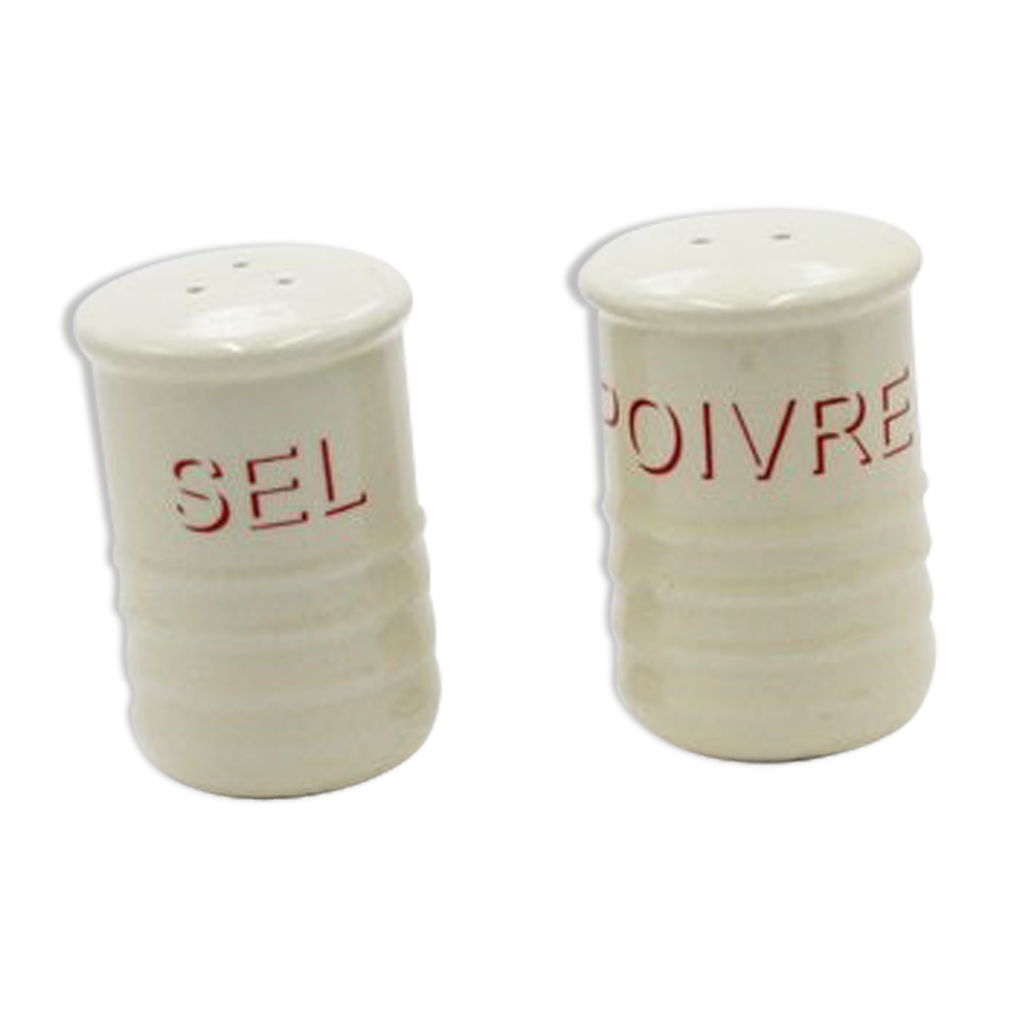Salière et poivrière en céramique