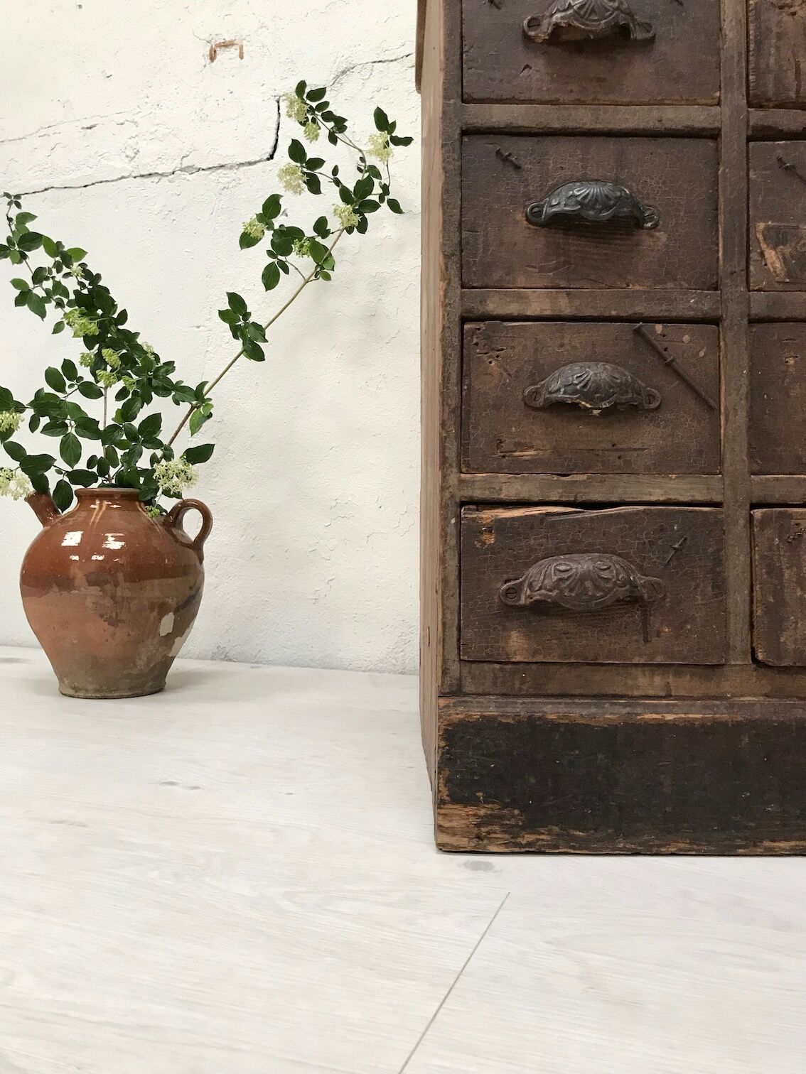 Wooden craft furniture with 10 drawers