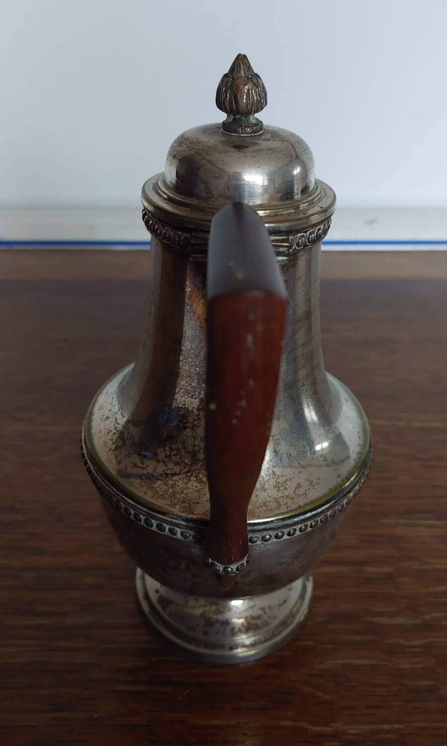 Vintage silver metal teapot