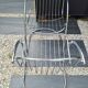A pair of space age wire chairs