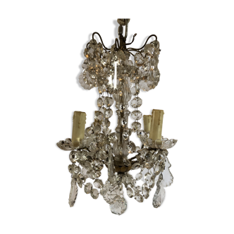 Antique chandelier with tassels