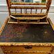 Victorian tiger bamboo, cane & chinoiserie dressing table with drawers, England 1880s, aesthetic movement