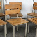 Wooden and iron chair suites from the 70's