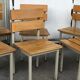 Wooden and iron chair suites from the 70's