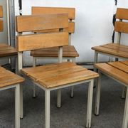 Wooden and iron chair suites from the 70's