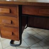 Vintage metal wooden desk and frame