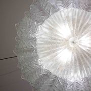 Verona, Large Size Murano Clear trasparent Vintage Glass Ceiling Light, 197