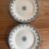 Set of 2 flat plates 'Gagny'