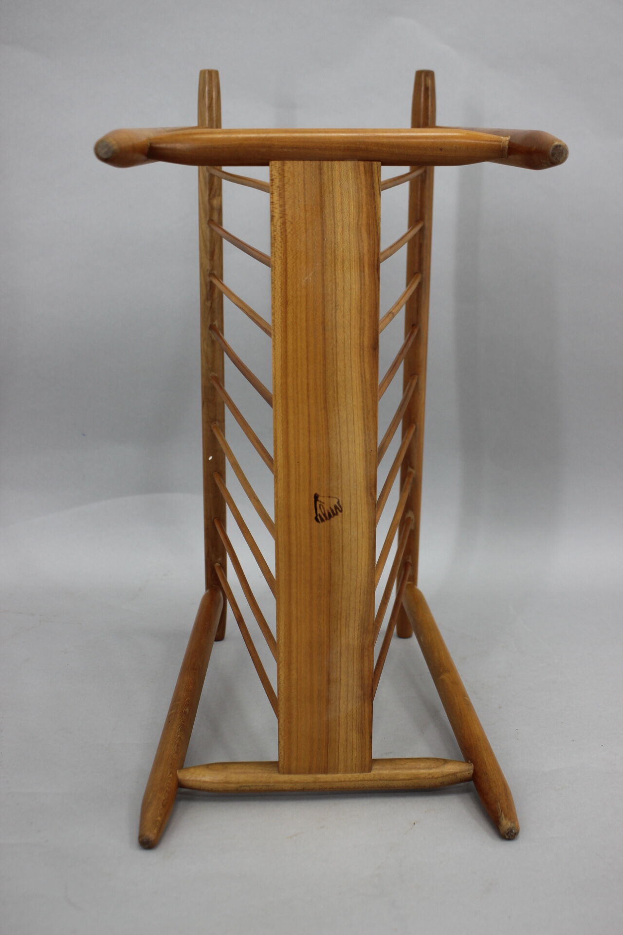 1960s uluv beech newspaper stand, czechoslovakia