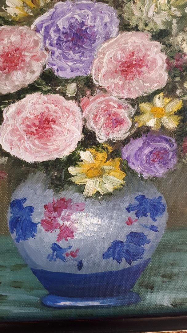 Flower bouquet painting