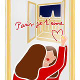 Illustration "Paris I love you"