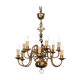Chandelier style Dutch copper 10 lights